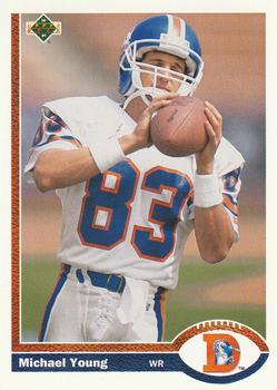 Michael Young Denver Broncos 1991 Upper Deck NFL #553